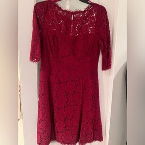 Gorgeous Deep Wine lace dress, Size 8